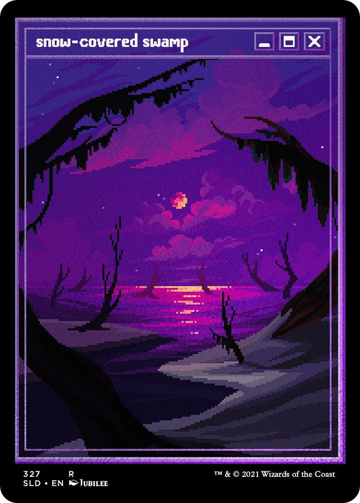 Snow-Covered Swamp (Foil Etched) [Secret Lair Drop Series]