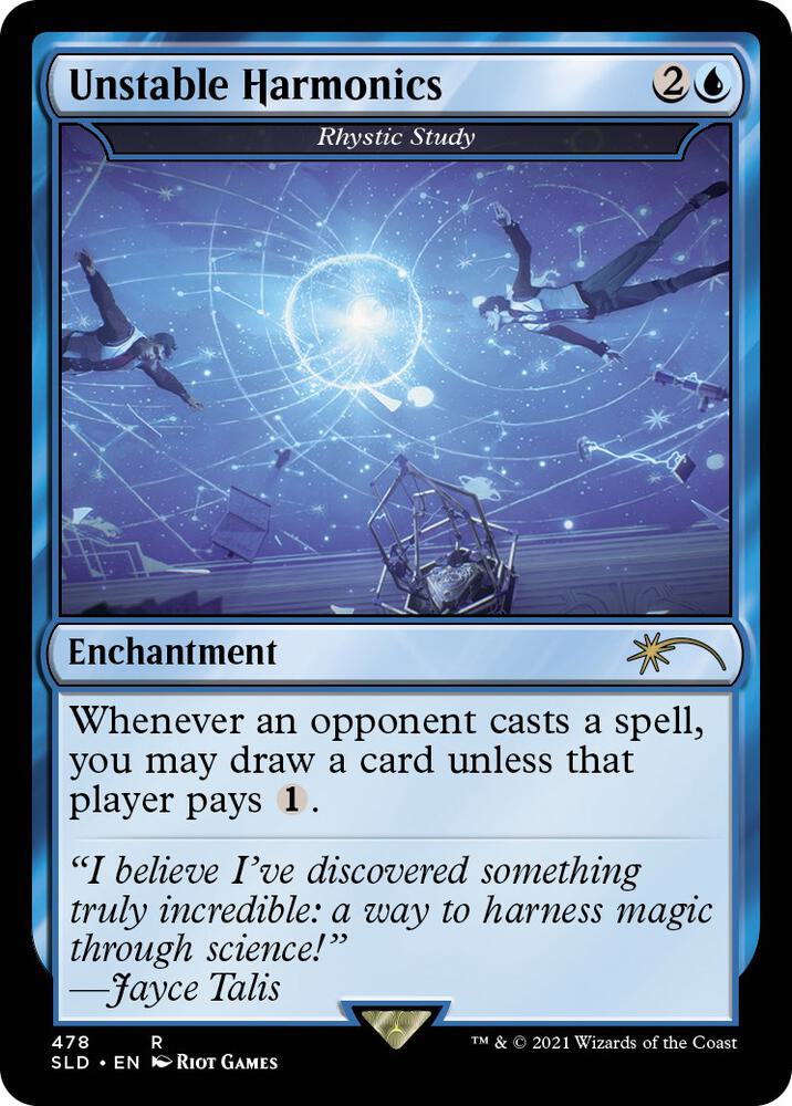Rhystic Study - Unstable Harmonics [Secret Lair Drop Series]