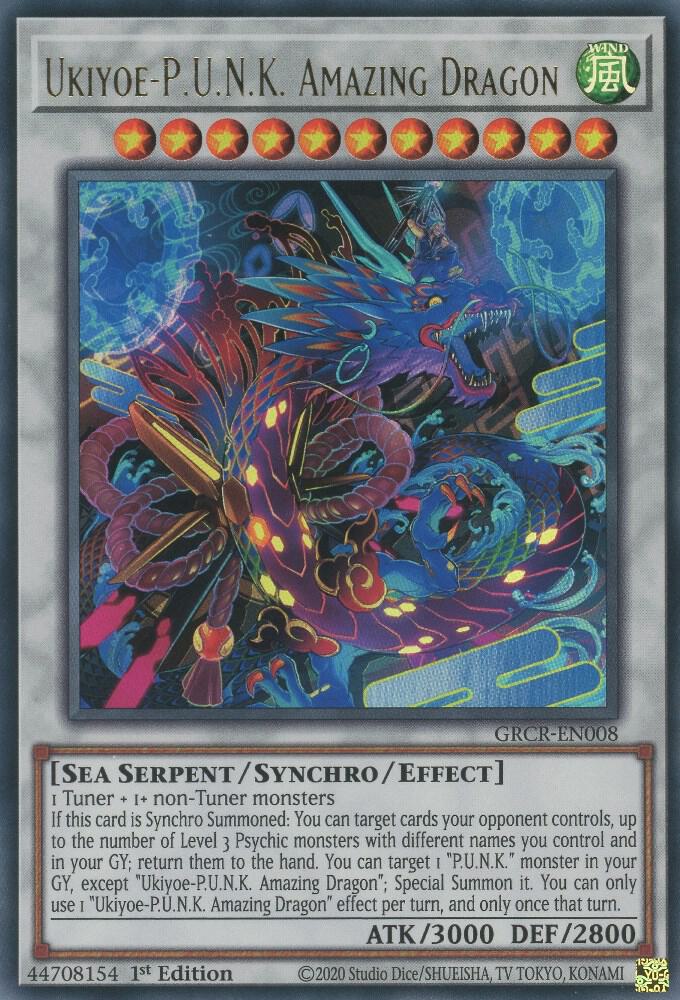 Ukiyoe-P.U.N.K. Amazing Dragon [GRCR-EN008] Ultra Rare