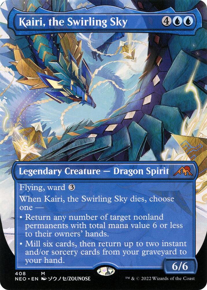 Kairi, the Swirling Sky (Borderless Alternate Art) [Kamigawa: Neon Dynasty]