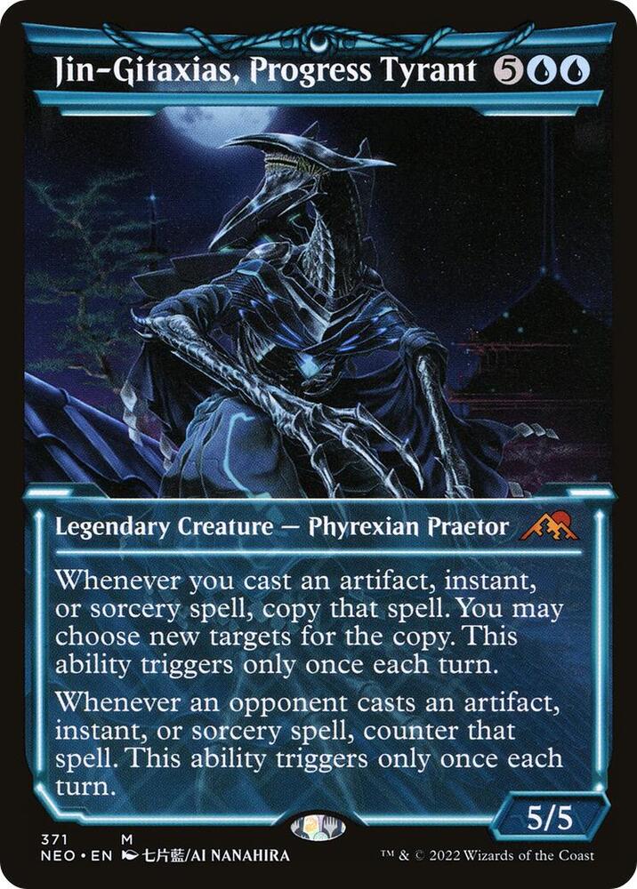 Jin-Gitaxias, Progress Tyrant (Showcase Soft Glow) [Kamigawa: Neon Dynasty]