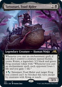 Tatsunari, Toad Rider (Extended Art) [Kamigawa: Neon Dynasty]