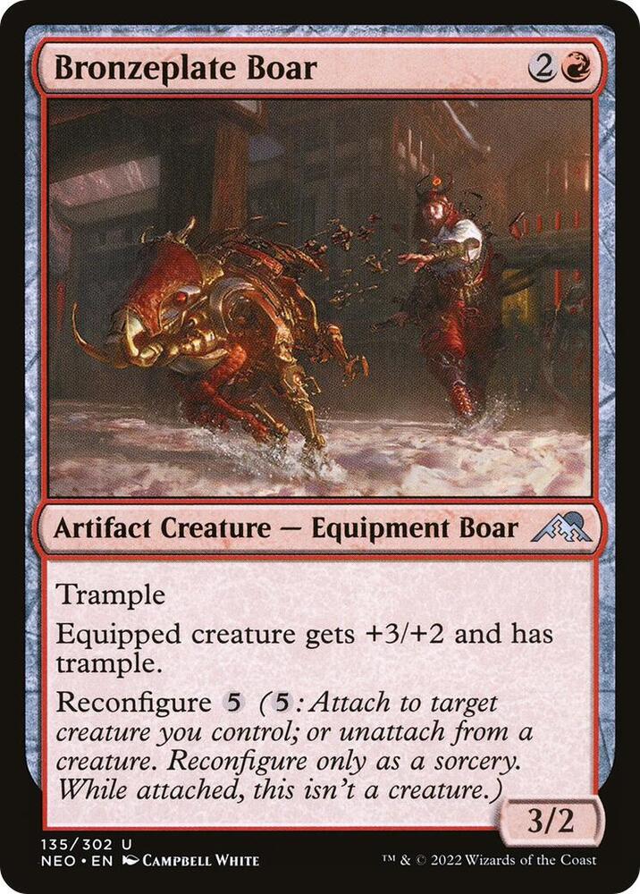 Bronzeplate Boar [Kamigawa: Neon Dynasty]