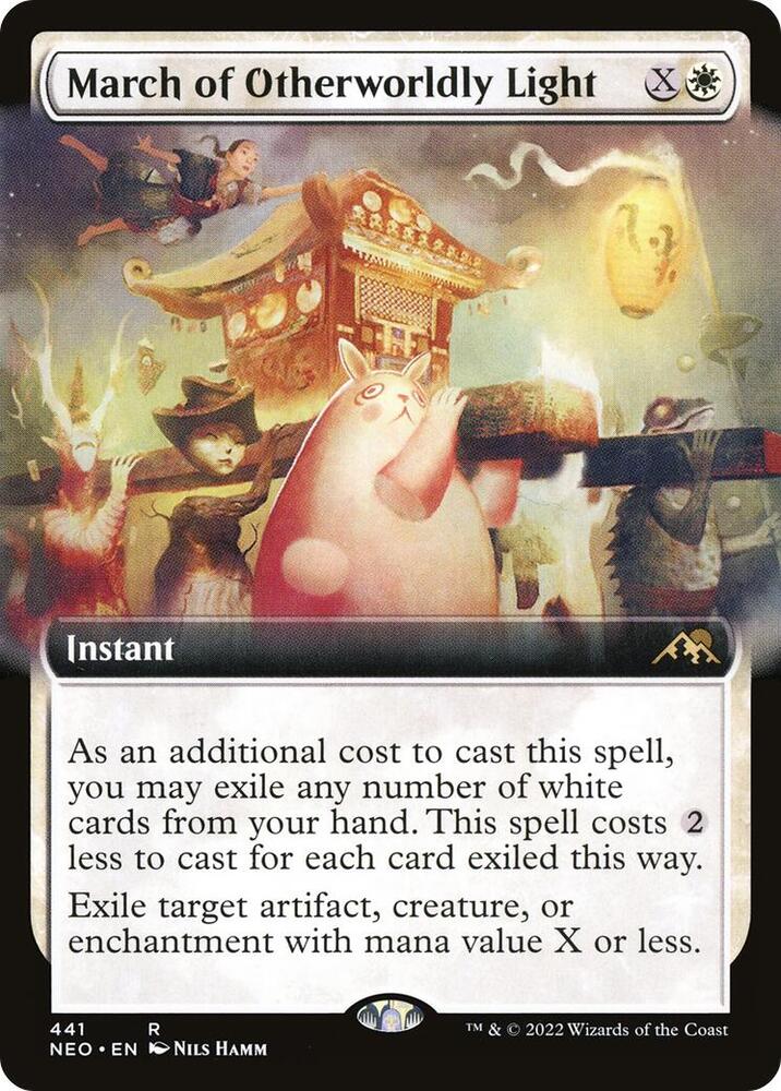 March of Otherworldly Light (Extended Art) [Kamigawa: Neon Dynasty]