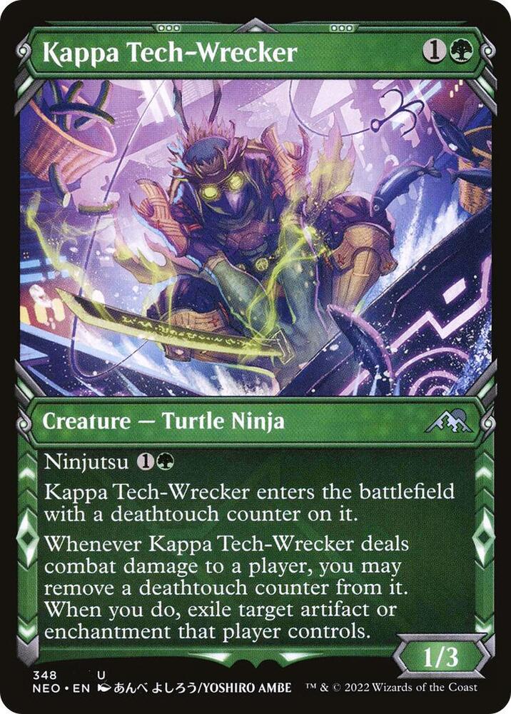 Kappa Tech-Wrecker (Showcase Ninja) [Kamigawa: Neon Dynasty]