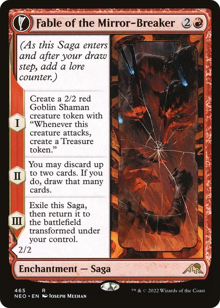 Fable of the Mirror-Breaker // Reflection of Kiki-Jiki (Extended Art) [Kamigawa: Neon Dynasty]