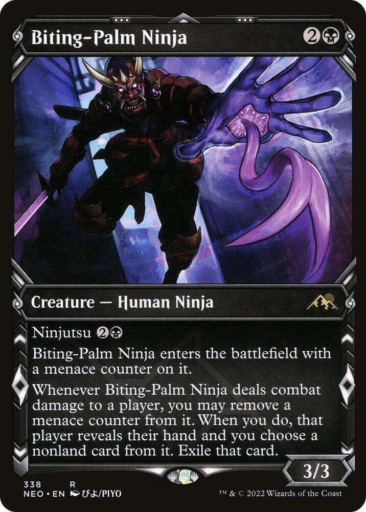 Biting-Palm Ninja (Showcase Ninja) [Kamigawa: Neon Dynasty]