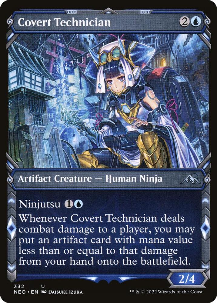 Covert Technician (Showcase Ninja) [Kamigawa: Neon Dynasty]