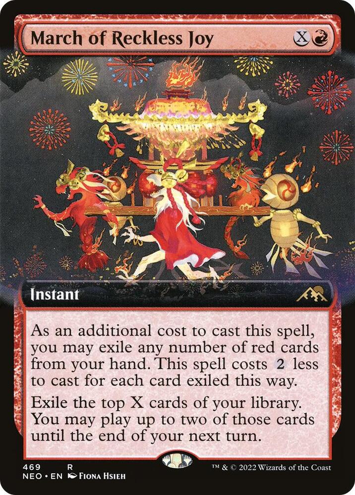 March of Reckless Joy (Extended Art) [Kamigawa: Neon Dynasty]
