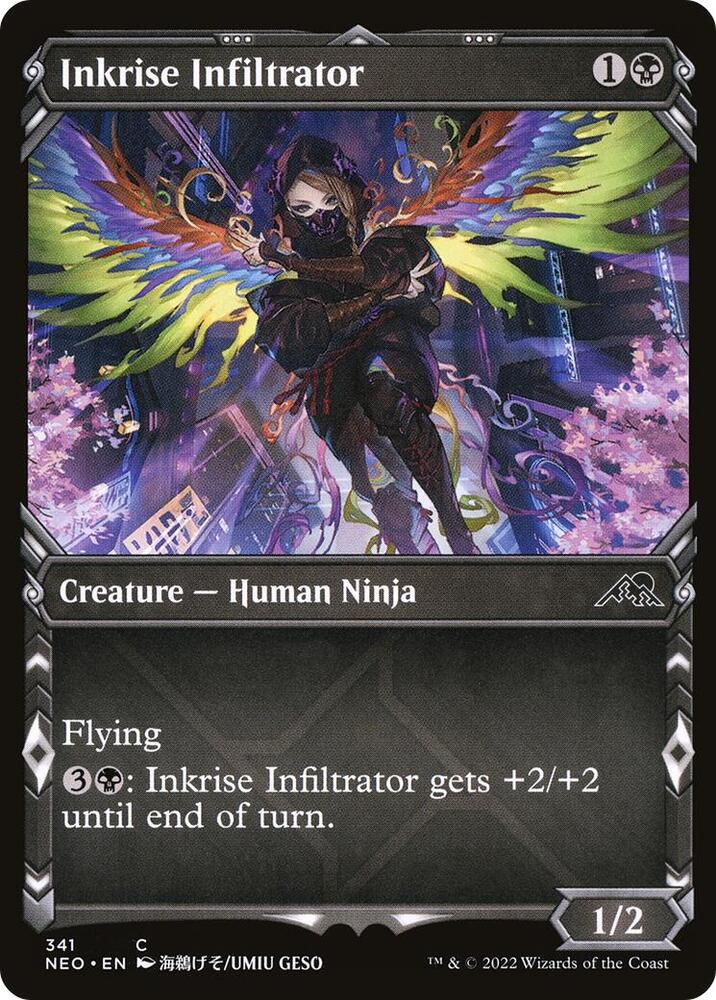 Inkrise Infiltrator (Showcase Ninja) [Kamigawa: Neon Dynasty]
