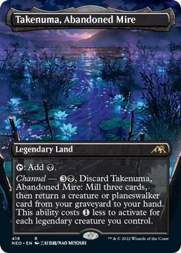 Takenuma, Abandoned Mire (Borderless Alternate Art) [Kamigawa: Neon Dynasty]