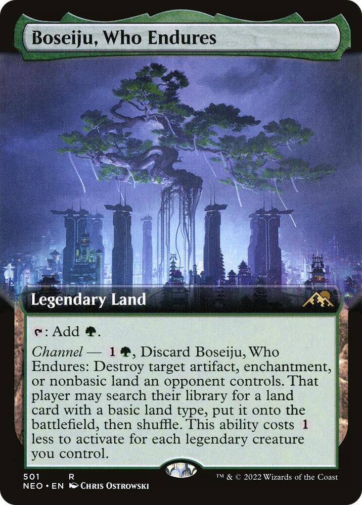 Boseiju, Who Endures (Extended Art) [Kamigawa: Neon Dynasty]