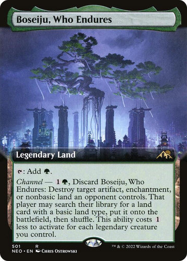 Boseiju, Who Endures (Extended Art) [Kamigawa: Neon Dynasty]
