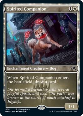Spirited Companion (Promo Pack) [Kamigawa: Neon Dynasty Promos]