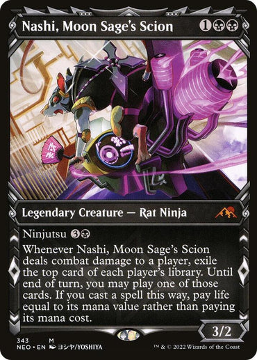Nashi, Moon Sage's Scion (Showcase Ninja) [Kamigawa: Neon Dynasty]
