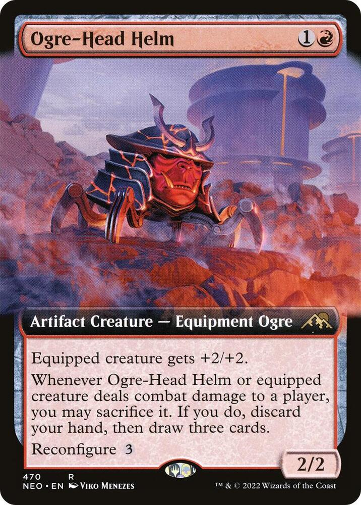 Ogre-Head Helm (Extended Art) [Kamigawa: Neon Dynasty]