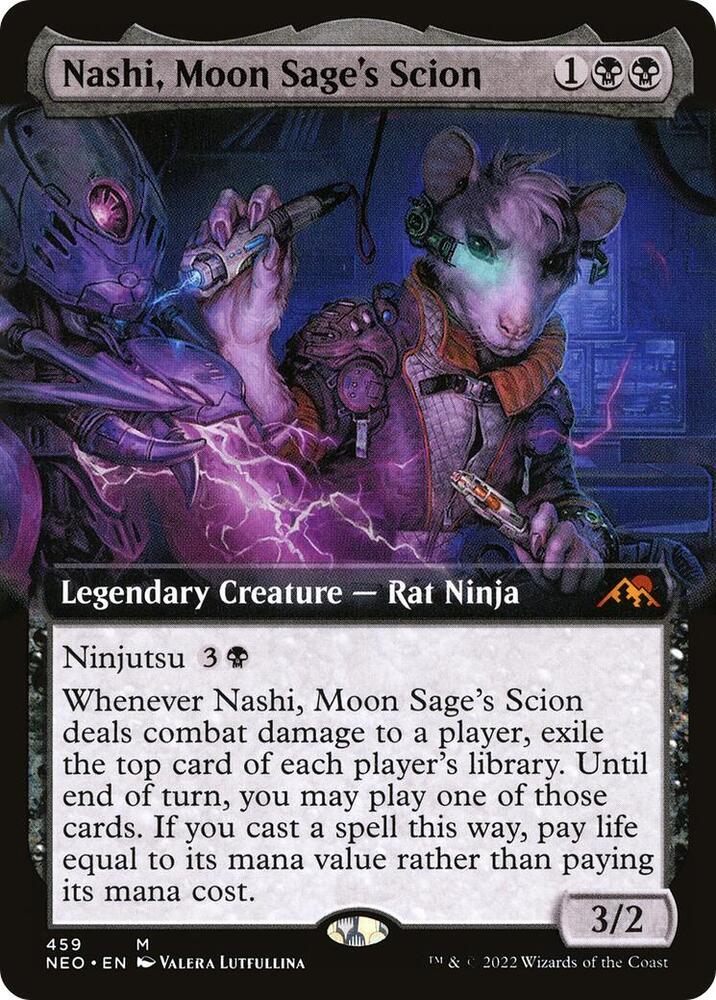Nashi, Moon Sage's Scion (Extended Art) [Kamigawa: Neon Dynasty]