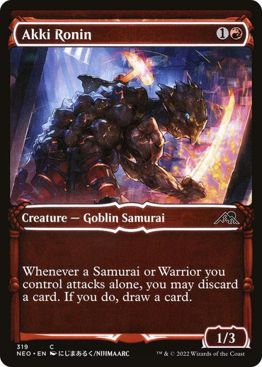 Akki Ronin (Showcase Samurai) [Kamigawa: Neon Dynasty]