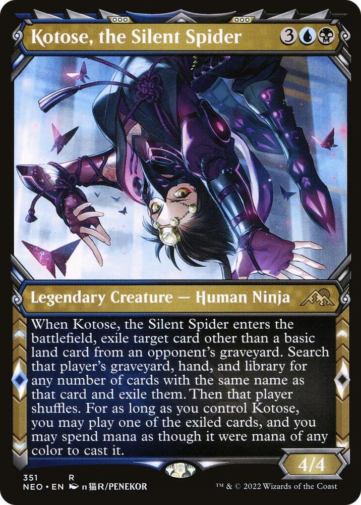 Kotose, the Silent Spider (Showcase Ninja) [Kamigawa: Neon Dynasty]