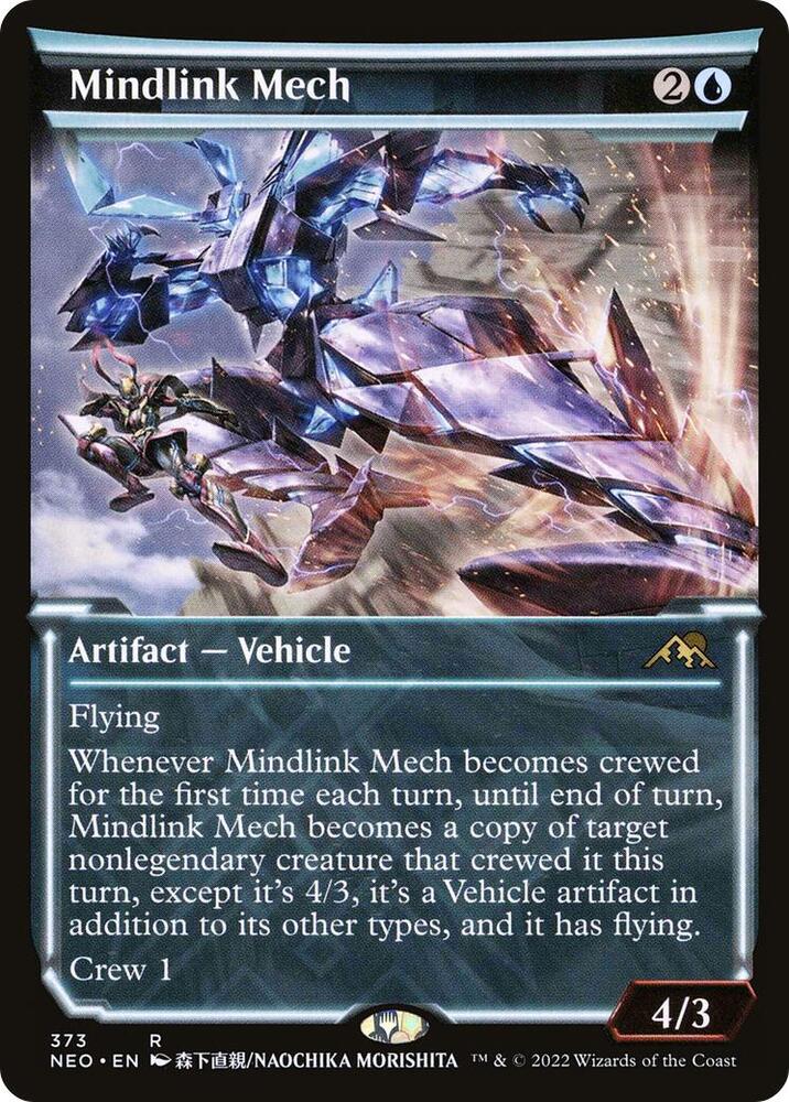 Mindlink Mech (Showcase Soft Glow) [Kamigawa: Neon Dynasty]