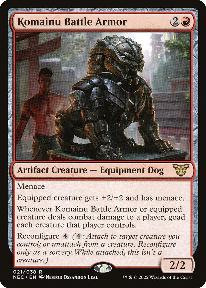 Komainu Battle Armor [Kamigawa: Neon Dynasty Commander]