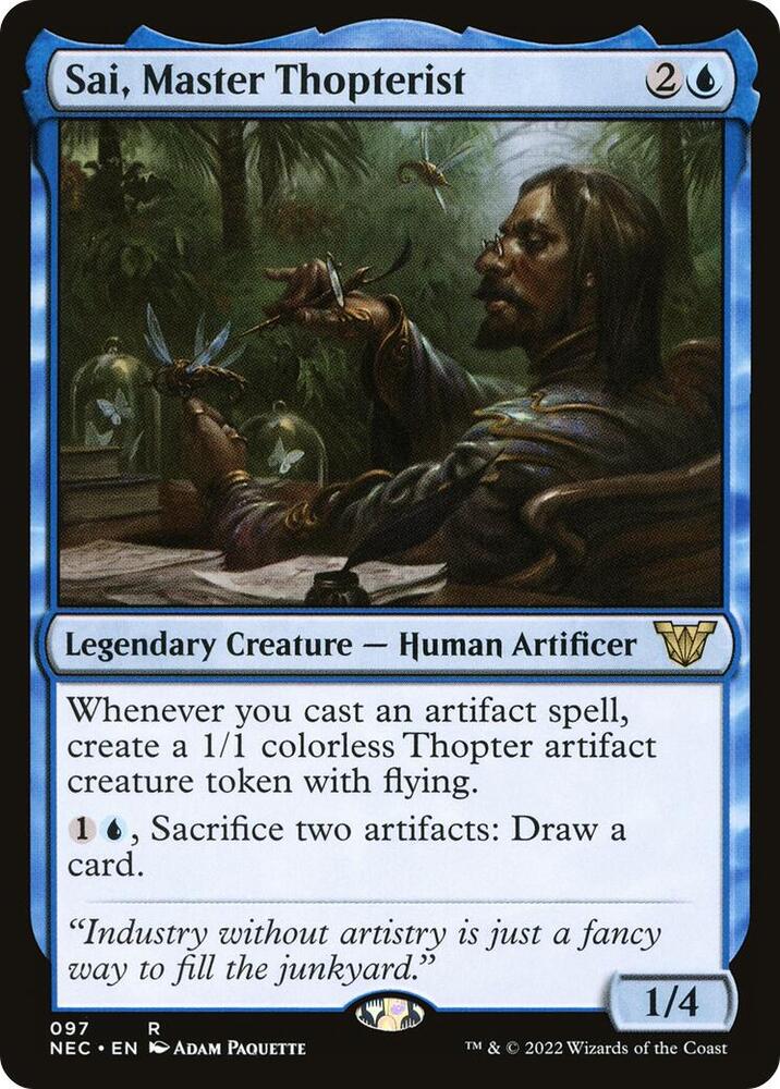 Sai, Master Thopterist [Kamigawa: Neon Dynasty Commander]