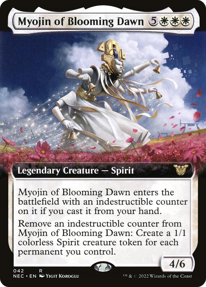 Myojin of Blooming Dawn (Extended Art) [Kamigawa: Neon Dynasty Commander]