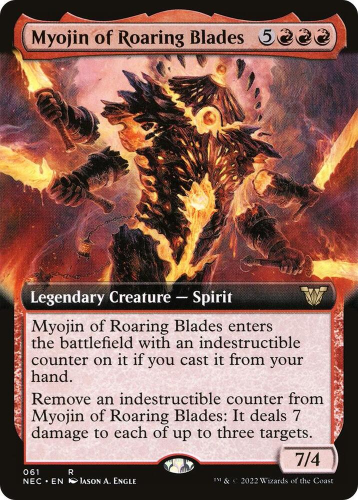 Myojin of Roaring Blades (Extended Art) [Kamigawa: Neon Dynasty Commander]