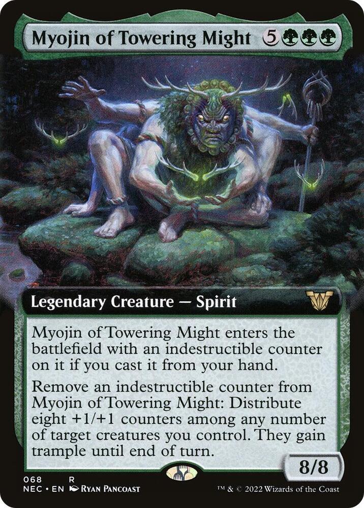 Myojin of Towering Might (Extended Art) [Kamigawa: Neon Dynasty Commander]