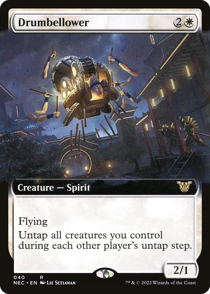 Drumbellower (Extended Art) [Kamigawa: Neon Dynasty Commander]