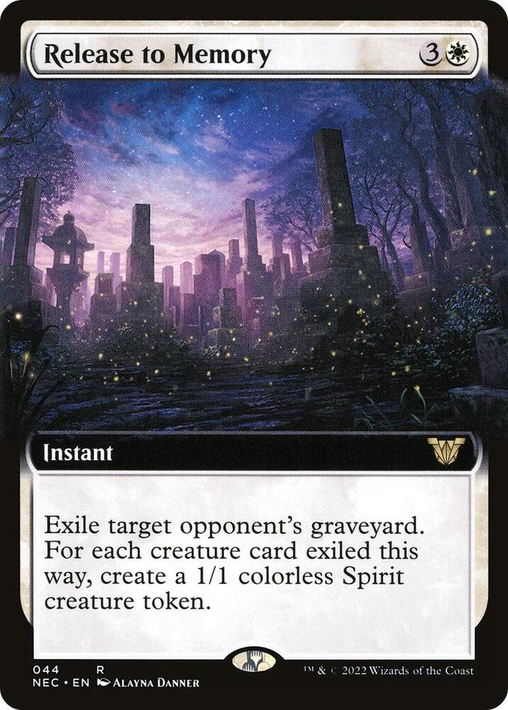 Release to Memory (Extended Art) [Kamigawa: Neon Dynasty Commander]