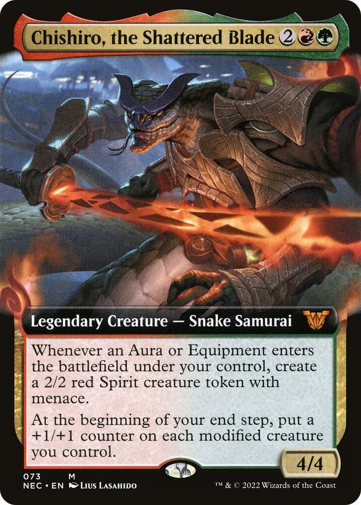 Chishiro, the Shattered Blade (Extended Art) [Kamigawa: Neon Dynasty Commander]