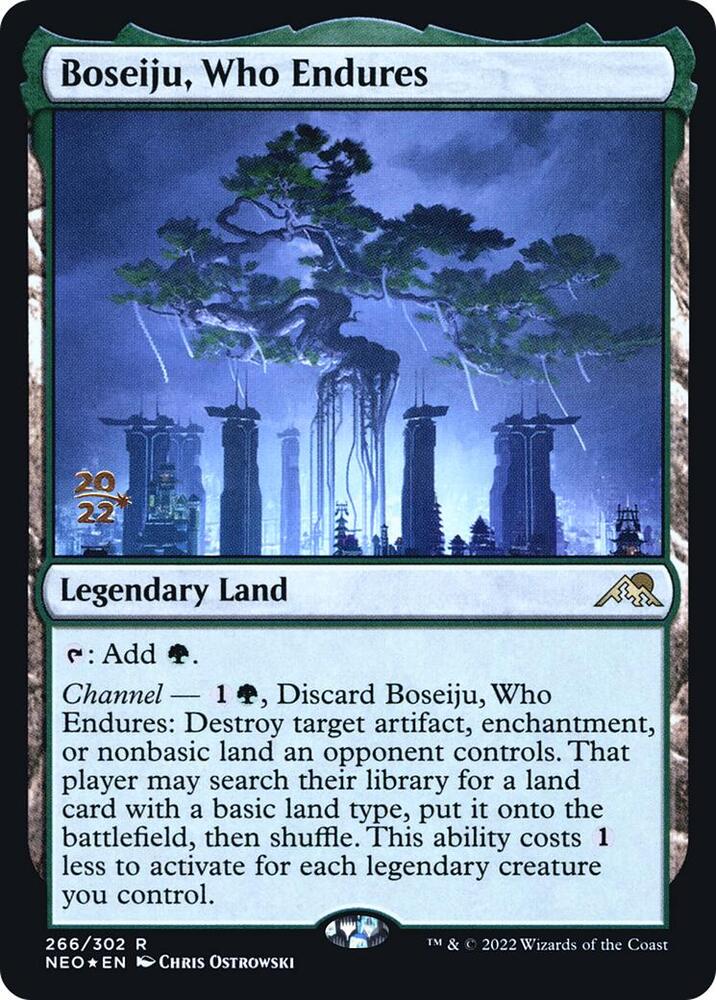 Boseiju, Who Endures [Kamigawa: Neon Dynasty Prerelease Promos]