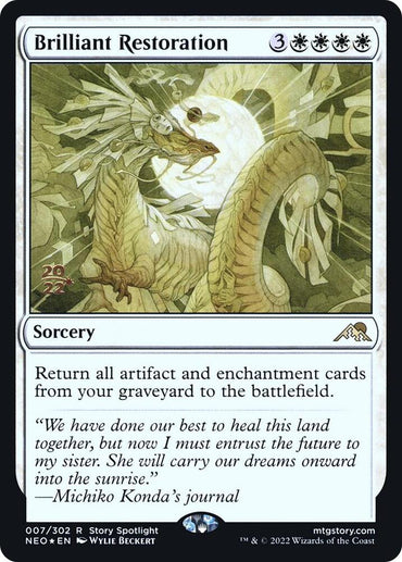 Brilliant Restoration [Kamigawa: Neon Dynasty Prerelease Promos]