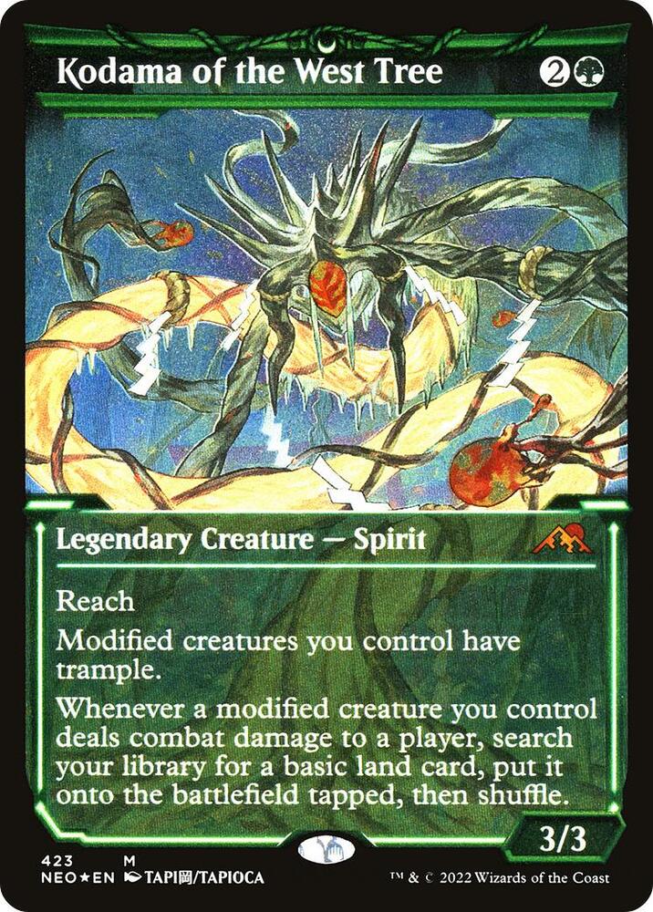 Kodama of the West Tree (Showcase) (Foil Etched) [Kamigawa: Neon Dynasty]