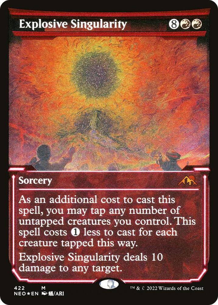 Explosive Singularity (Showcase) (Foil Etched) [Kamigawa: Neon Dynasty]
