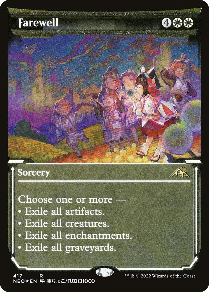 Farewell (Showcase) (Foil Etched) [Kamigawa: Neon Dynasty]
