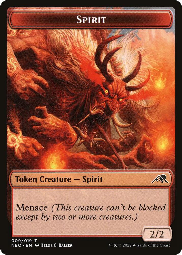 Spirit Token (009) [Kamigawa: Neon Dynasty Tokens]