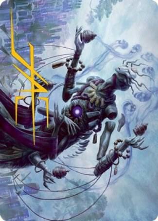 Myojin of Grim Betrayal Art Card (Gold-Stamped Signature) [Kamigawa: Neon Dynasty Art Series]