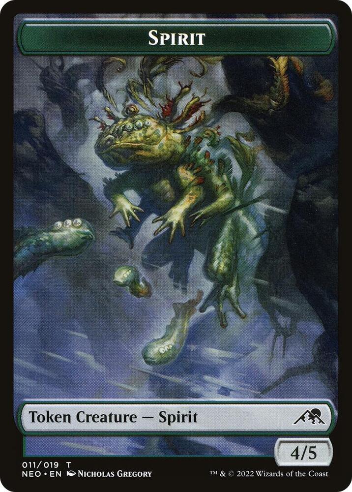 Spirit Token (011) [Kamigawa: Neon Dynasty Tokens]