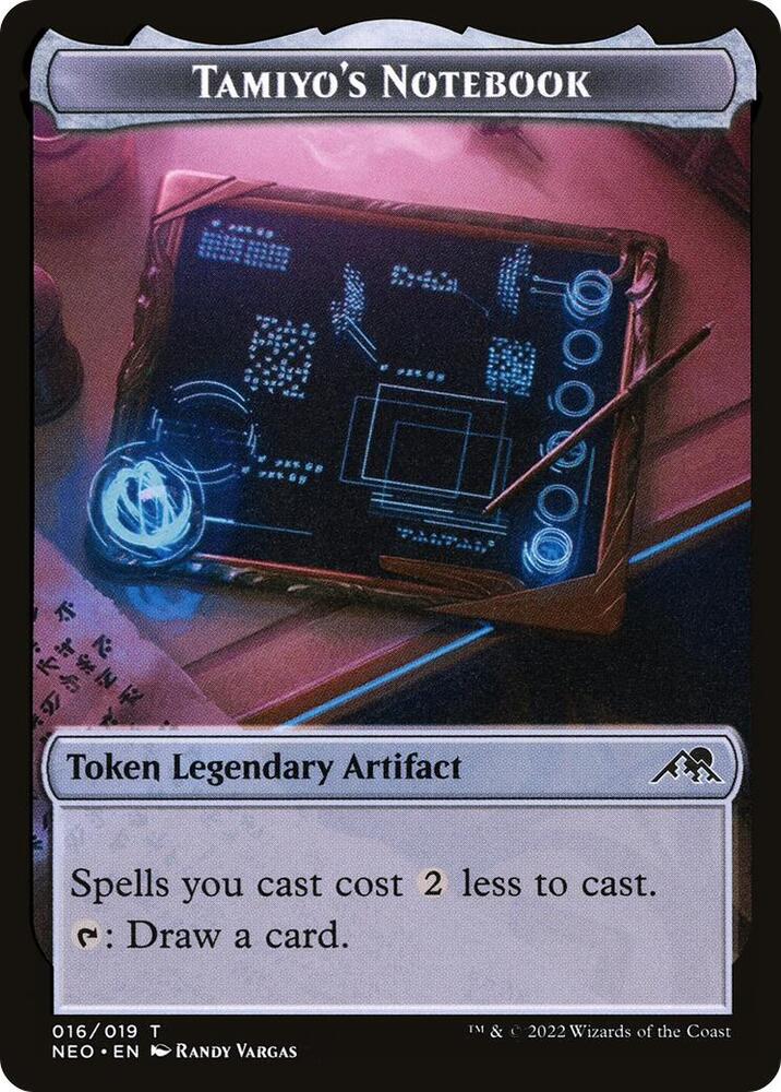 Tamiyo's Notebook Token [Kamigawa: Neon Dynasty Tokens]