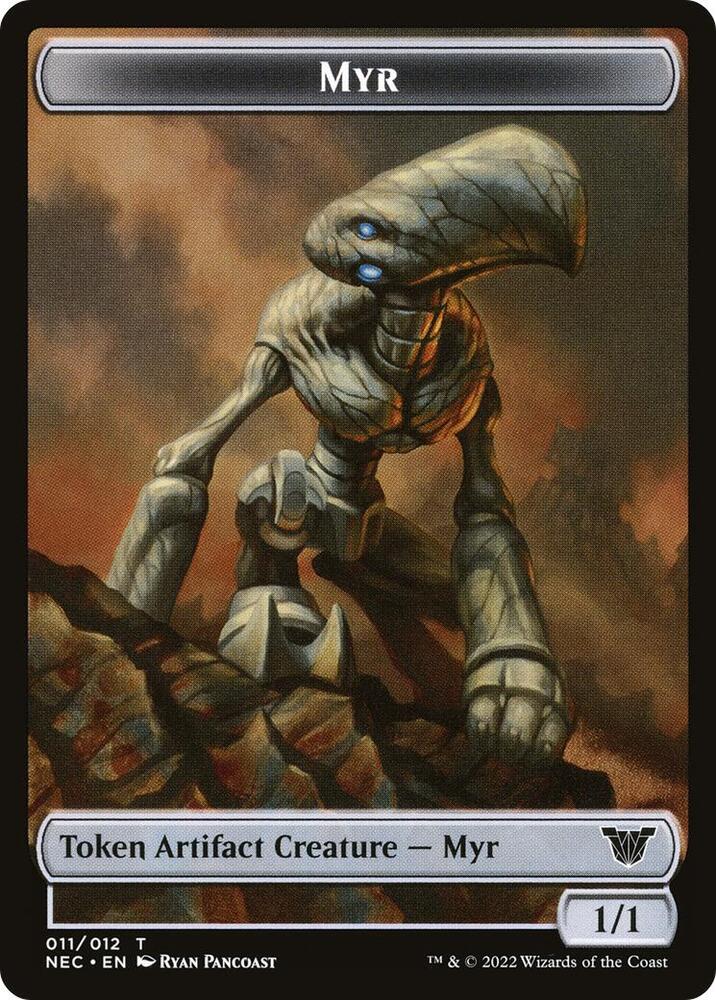 Myr // Spirit (002) Double-Sided Token [Kamigawa: Neon Dynasty Commander Tokens]