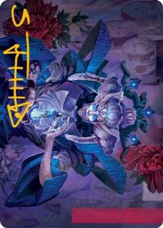 Tameshi, Reality Architect 1 Art Card (Gold-Stamped Signature) [Kamigawa: Neon Dynasty Art Series]