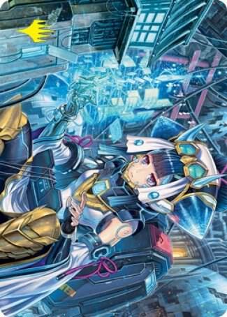 Covert Technician Art Card (Gold-Stamped Signature) [Kamigawa: Neon Dynasty Art Series]