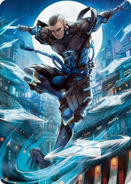 Kaito Shizuki 1 Art Card [Kamigawa: Neon Dynasty Art Series]