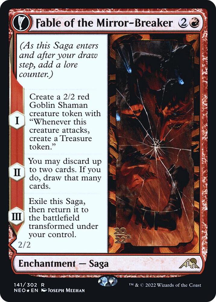 Fable of the Mirror-Breaker // Reflection of Kiki-Jiki [Kamigawa: Neon Dynasty Prerelease Promos]