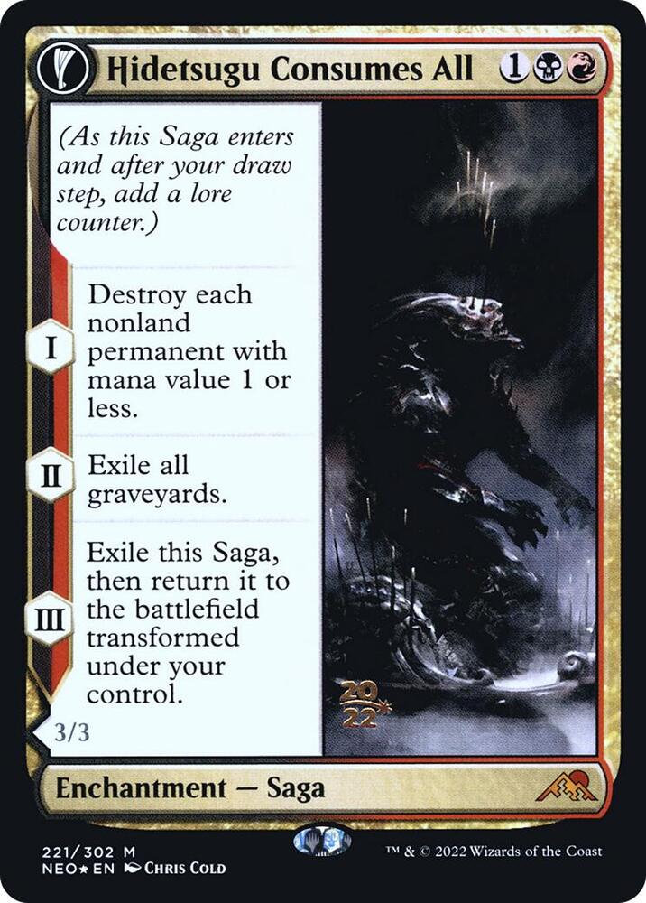 Hidetsugu Consumes All // Vessel of the All-Consuming [Kamigawa: Neon Dynasty Prerelease Promos]