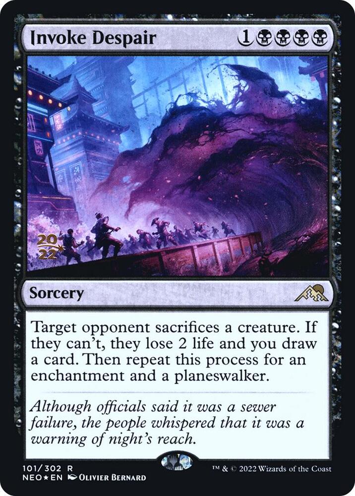 Invoke Despair [Kamigawa: Neon Dynasty Prerelease Promos]