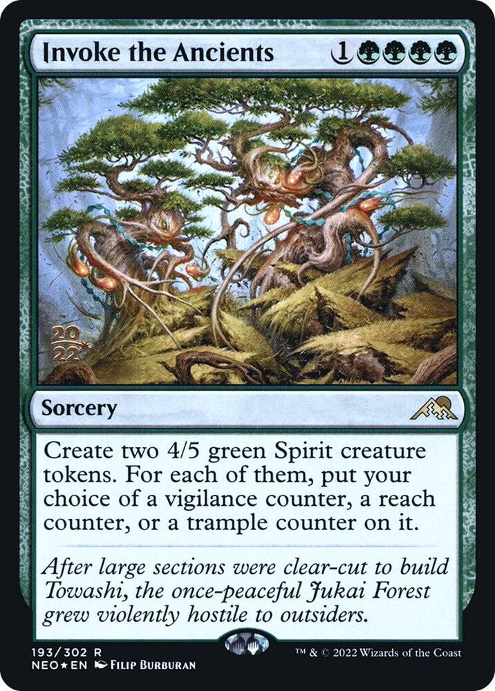 Invoke the Ancients [Kamigawa: Neon Dynasty Prerelease Promos]