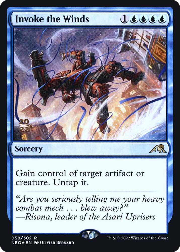 Invoke the Winds [Kamigawa: Neon Dynasty Prerelease Promos]